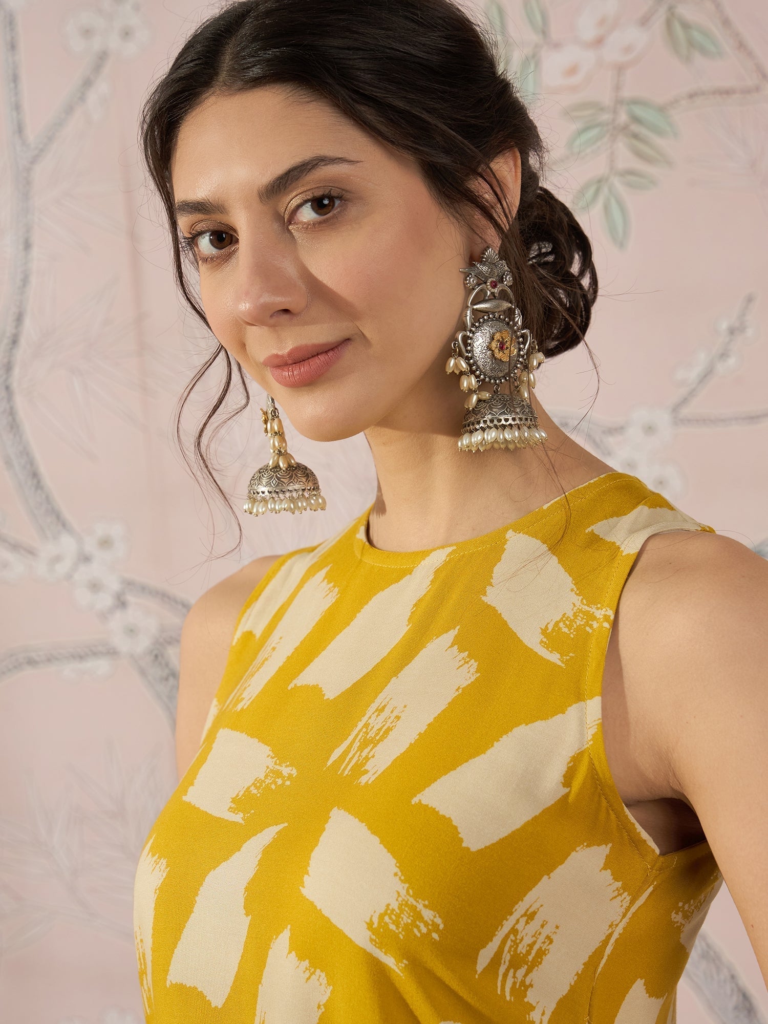 InWeave Honey Yellow Beige Kurta Set 