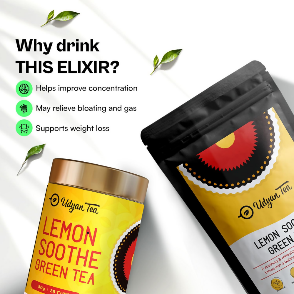 Udyan Tea Lemon Soothe Green Tea  Grab2Buy Udyan Tea Grab2Buy