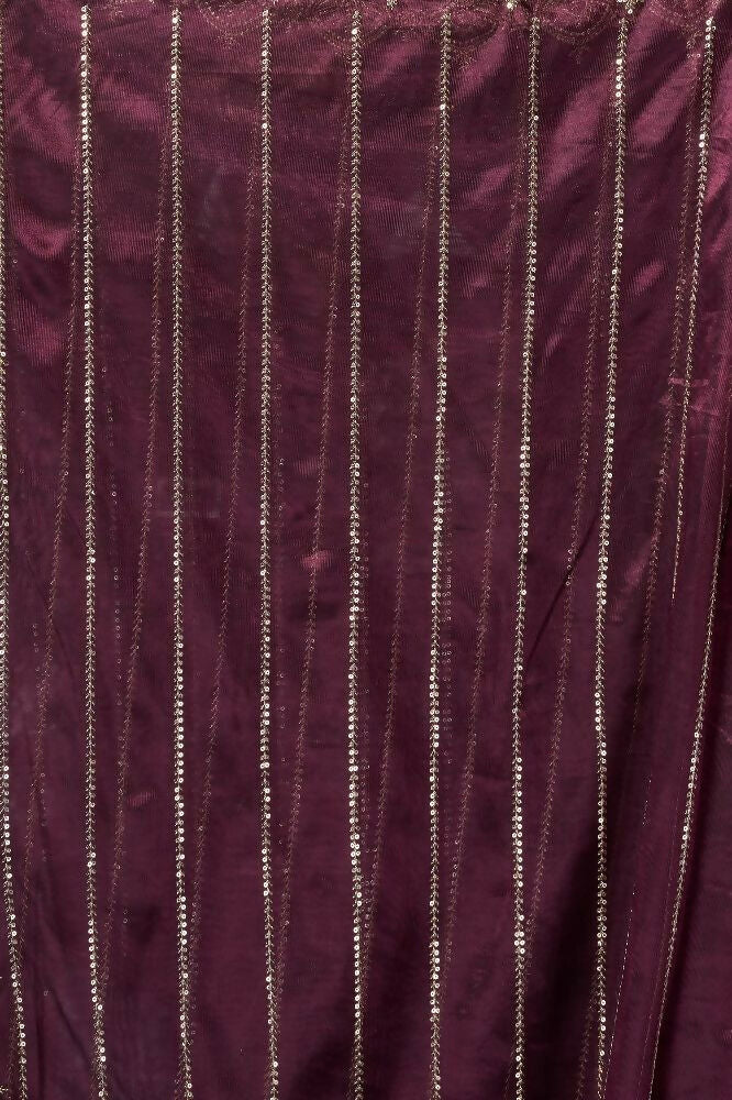 Joban Fashion Purple Net Party Wear Sarees