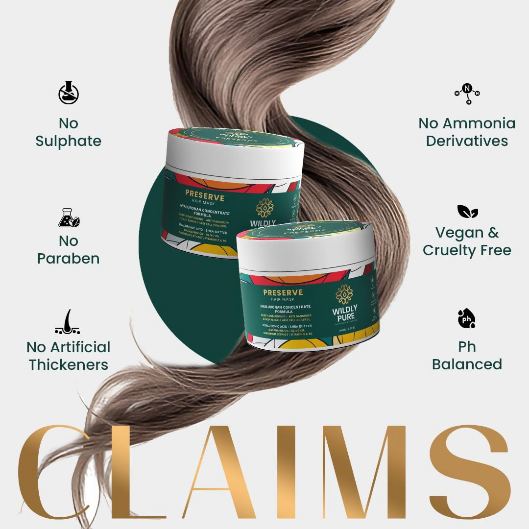 Wildly Pure Hair Mask for Hair Fall & Dandruff Control  Grab2Buy Wildly Pure Grab2Buy