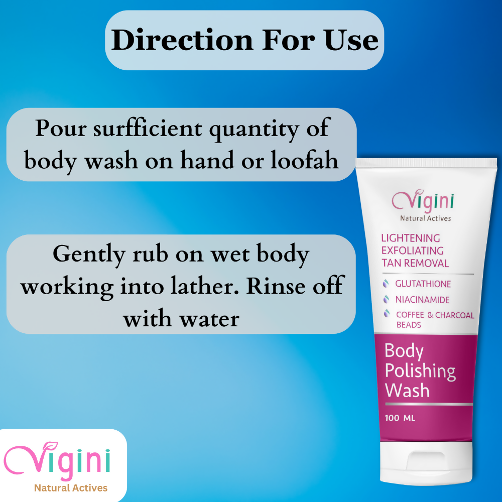 Vigini Skin Lightening Brightening Body Polishing Wash for Men Women  Grab2Buy Vigini Grab2Buy