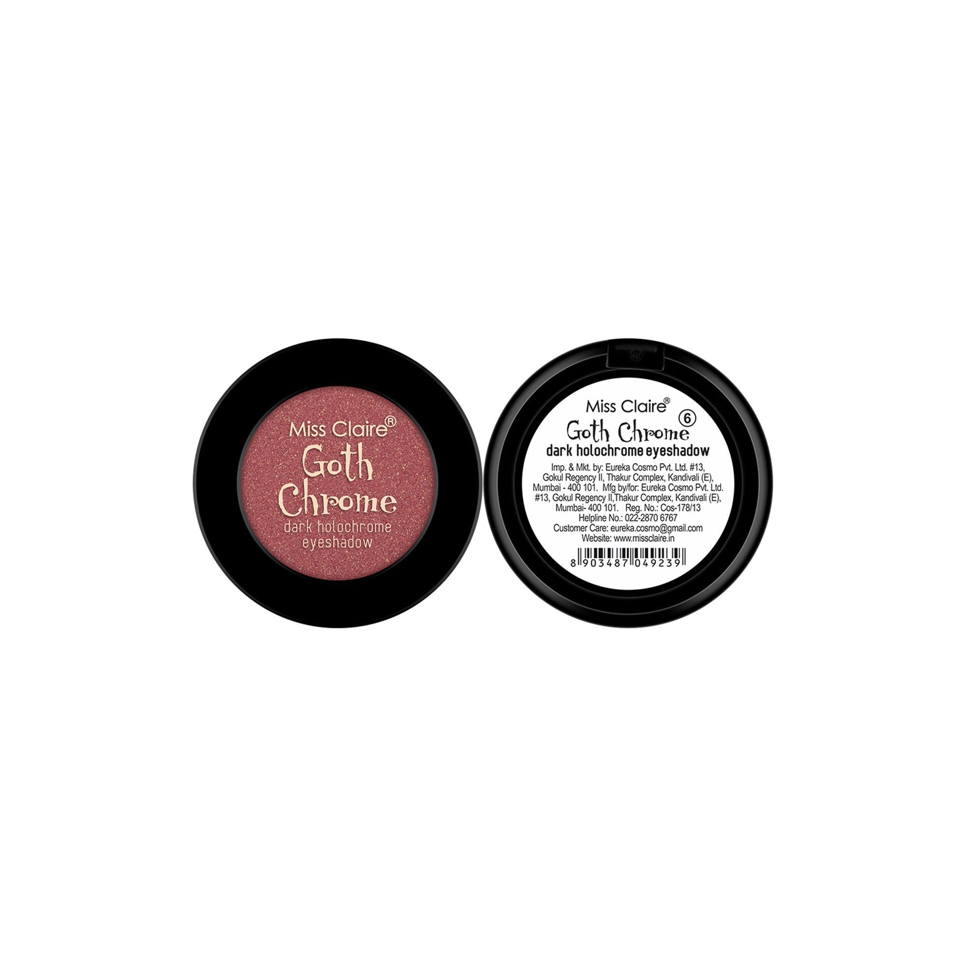 Miss Claire Goth Chrome Eyeshadow - 6 | Swadesiicart
