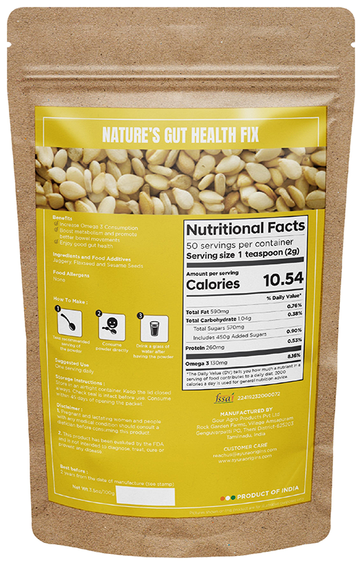 Ayura Origins Nature's Gut Health Fix Powder 