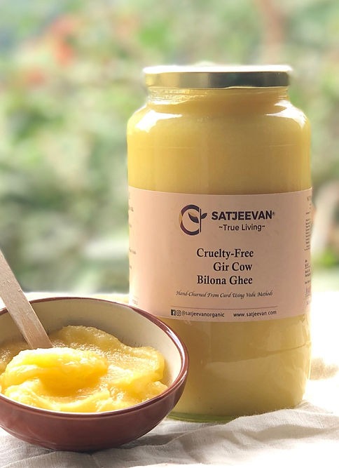 Satjeevan A2 Gir Cow Bilona Ghee | Pure A2 Gir Cow Bilona Ghee | 100% Gir Cow Ghee | Traditional Cow Ghee 
