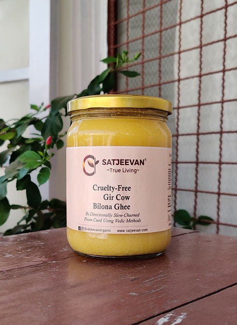 Satjeevan A2 Gir Cow Bilona Ghee | Pure A2 Gir Cow Bilona Ghee | 100% Gir Cow Ghee | Traditional Cow Ghee 