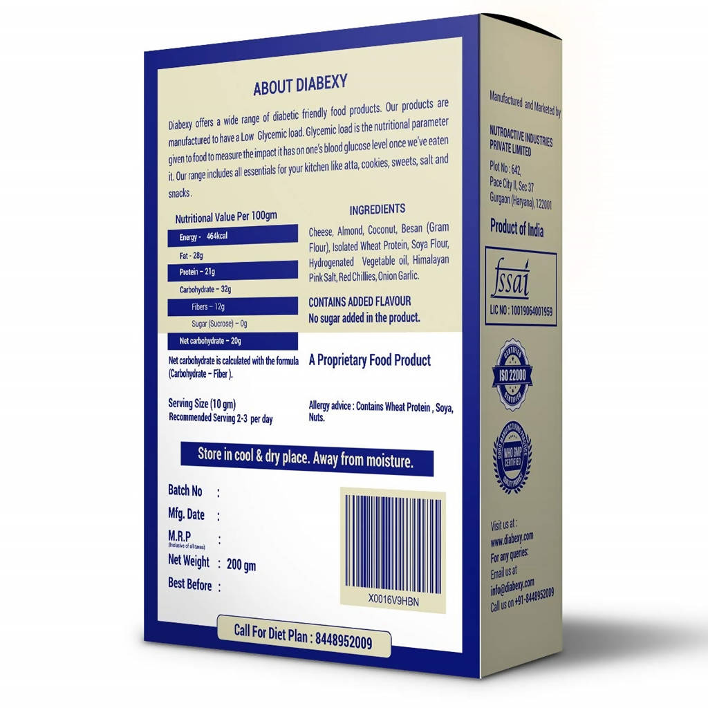 Diabexy Cheese Crackers