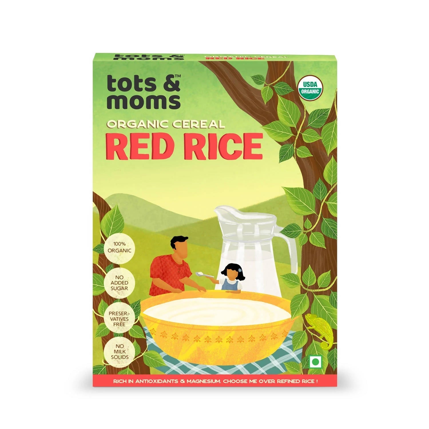Tots and Moms Organic Red Rice Cereal - Grab2buy
