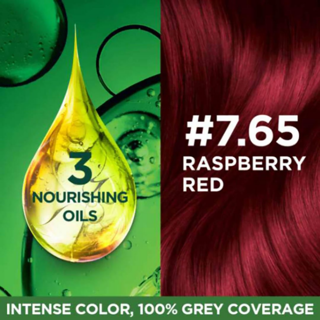 Garnier Color Naturals Ultra Hair Color - 7.65 Raspberry Red - Grab2buy