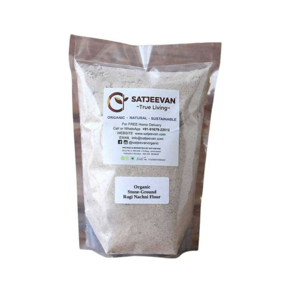 Satjeevan Organic Stone-Ground Ragi Flour 