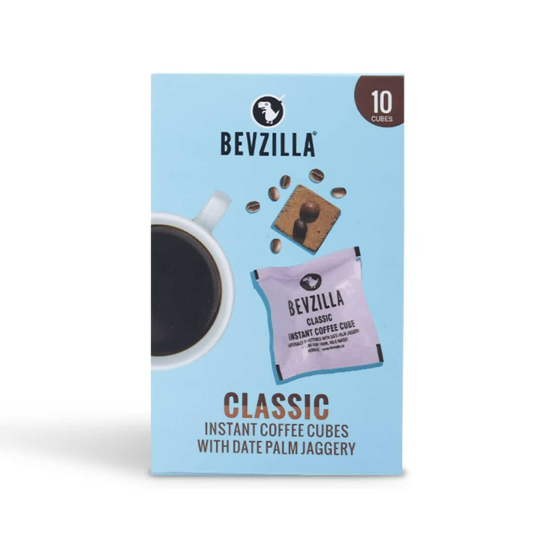 Bevzilla Instant Coffee Cubes Pack with Organic Date Palm Jaggery - Classic 