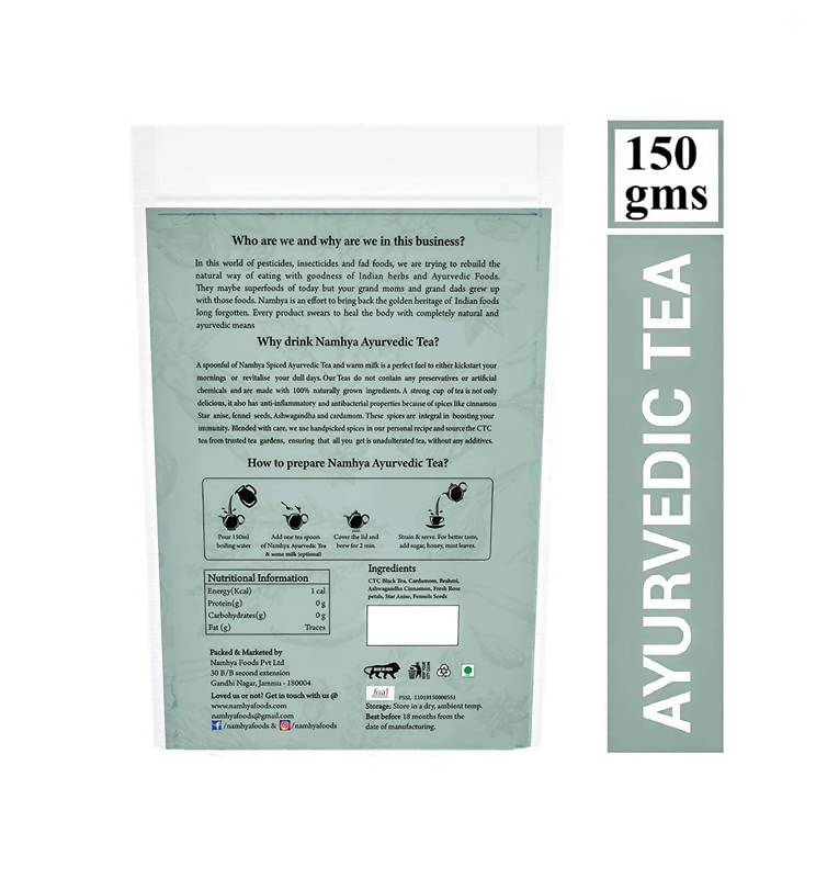 Namhya Ayurvedic Spiced Black Tea- Natural Immunity Booster 