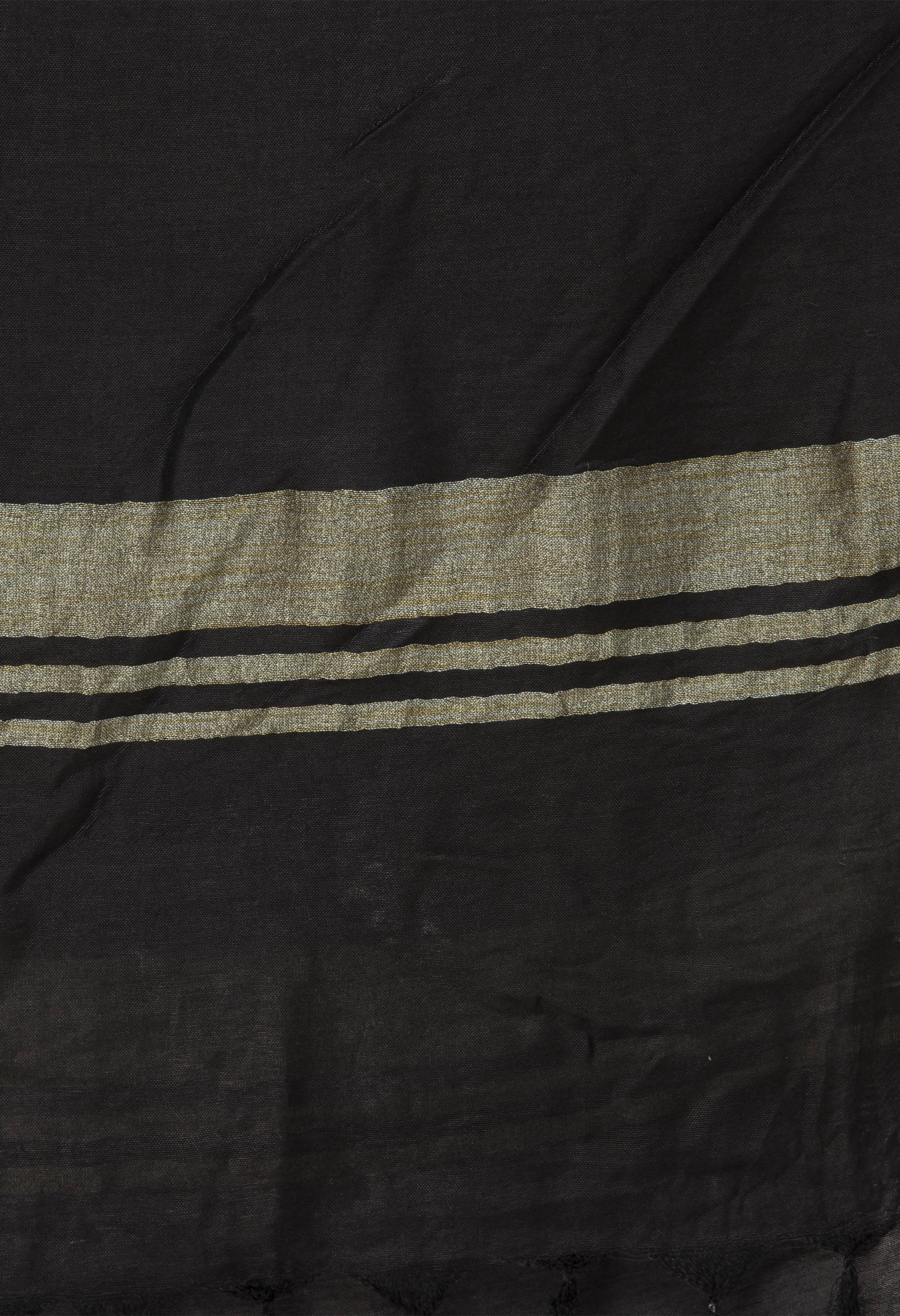 Mominos Fashion Moeza Slub Cotton Black Dupatta