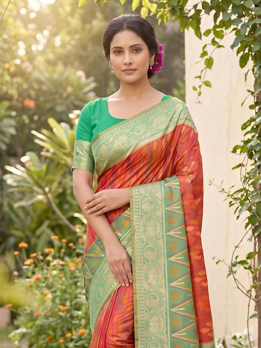 Shree Shyam Fashion Mustard Soft Silk Saree