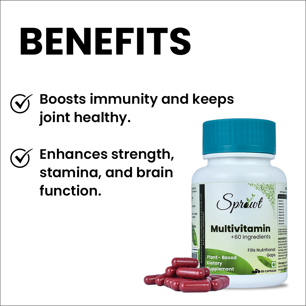 Sprowt Plant Based Multivitamin Capsules - Grab2buy