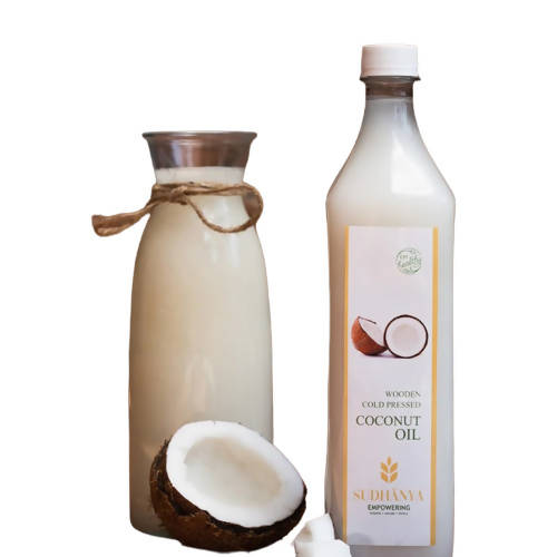 Sudhanya Coconut Oil - Wooden Cold Pressed - Grab2buy