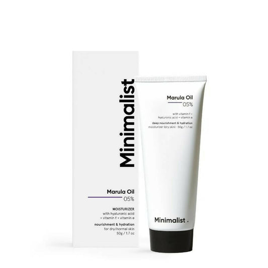 Minimalist 5% Marula Oil Moisturizer With Hyaluronic Acid & Vitamin F & E 