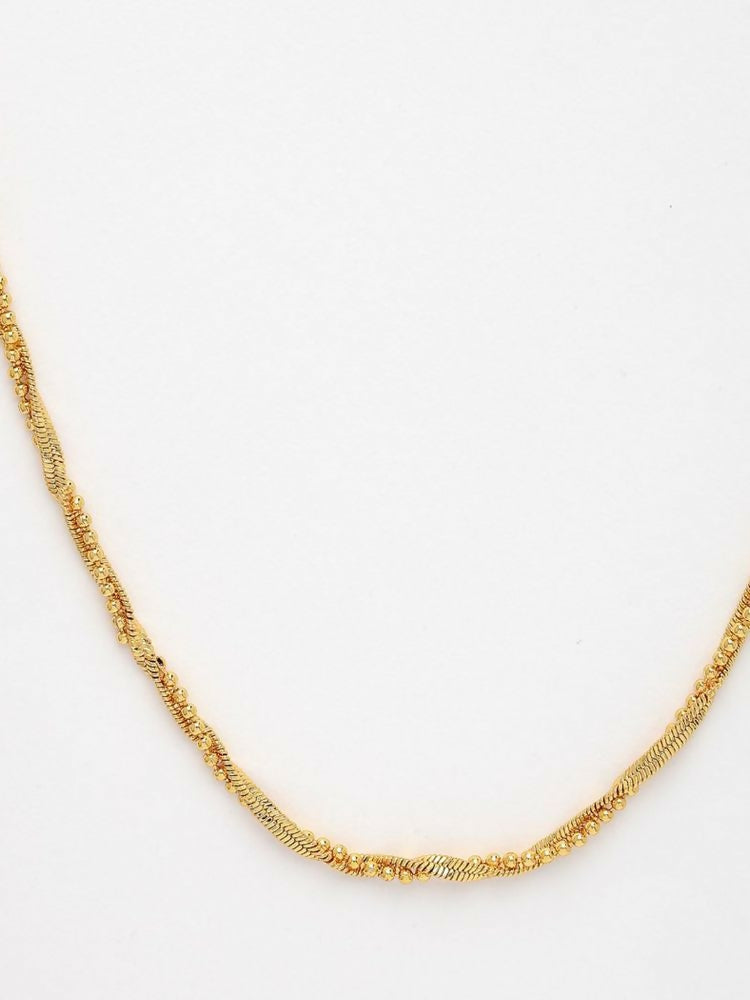 NVR Women Gold Plated Handcrafted Minimal Chain