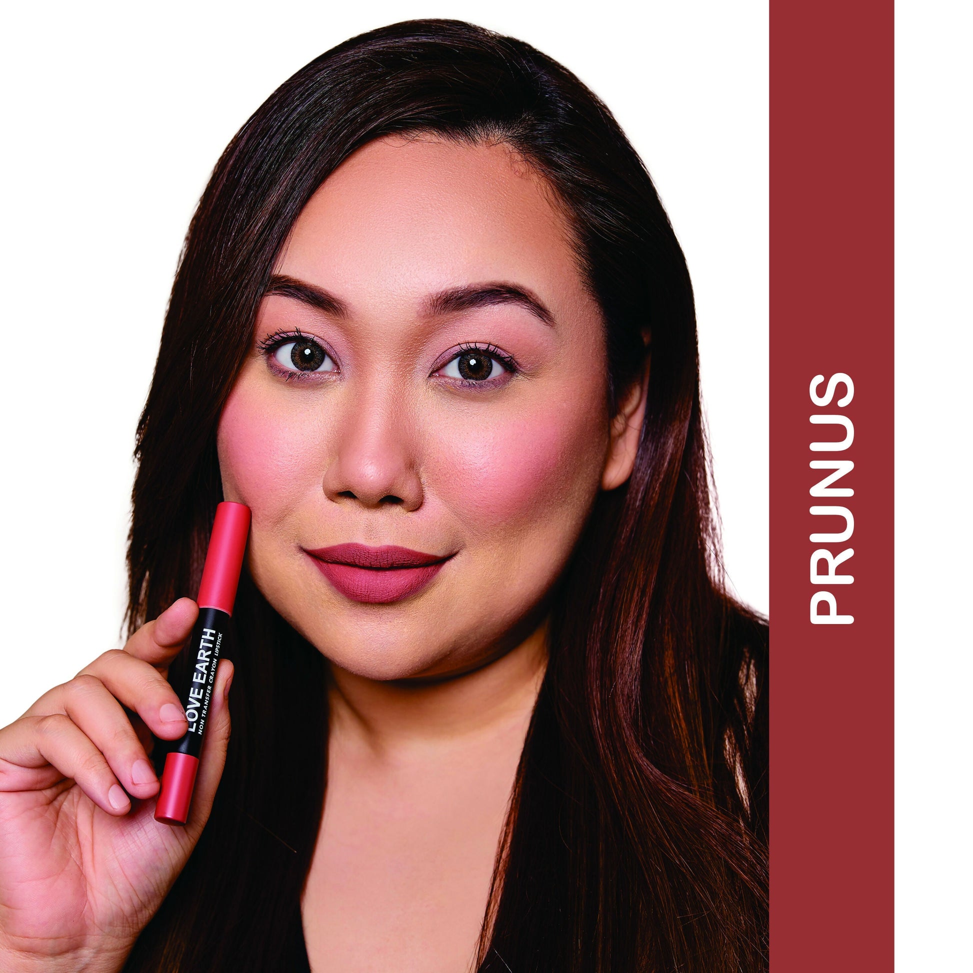 Love Earth Non Transfer Crayon Lipstick-Prunus 