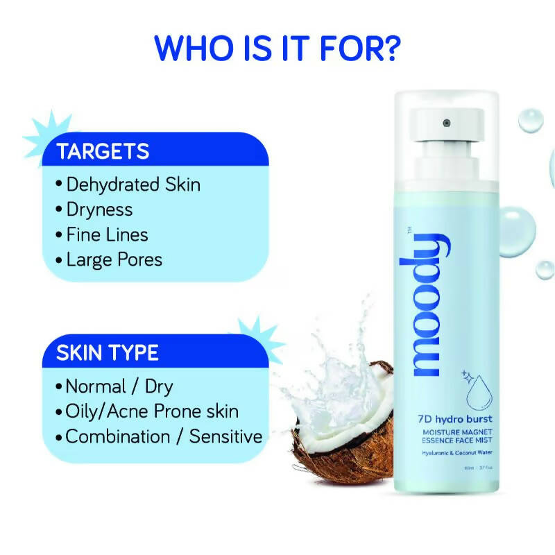 Moody 7D Hydro Burst Moisture Magnet Essence Face Mist 