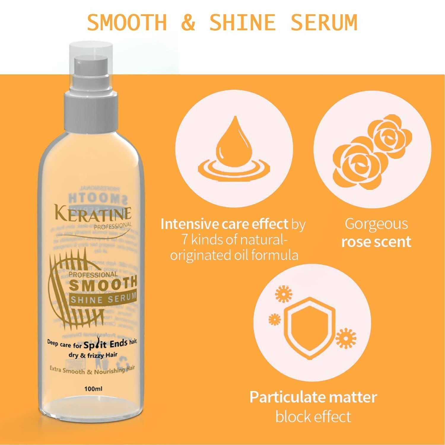 Keratine Professional Smooth Shine Hair Serum 