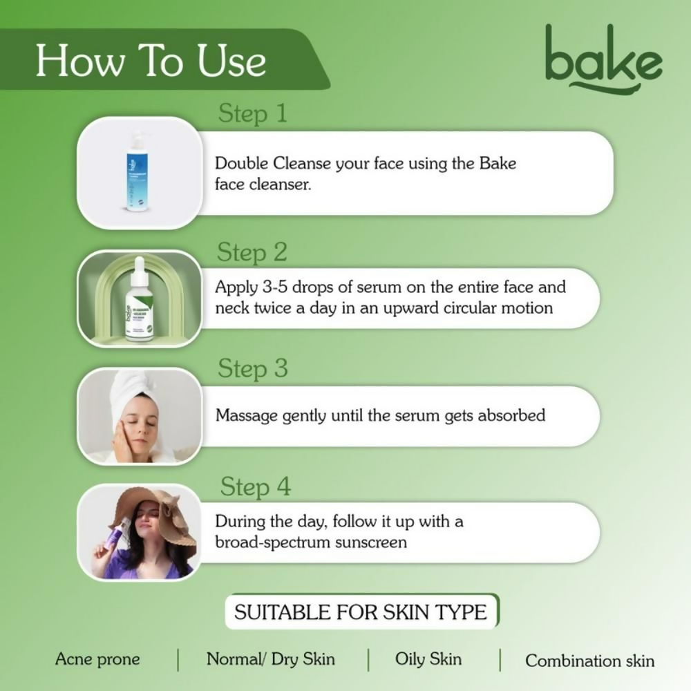 Bake 10% Niacinamide & Azelaic Acid Face Serum With Vitamin E  Grab2Buy Bake Grab2Buy