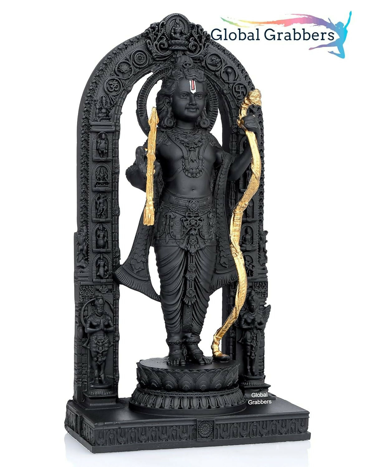 Global Grabbers Polyresin 3D Ram Lalla Ayodhya Idol - Grab2buy