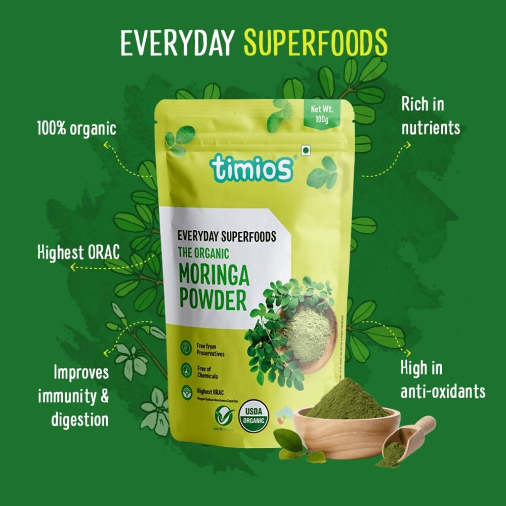 Timios Everyday Superfoods The Organic Moringa Powder 