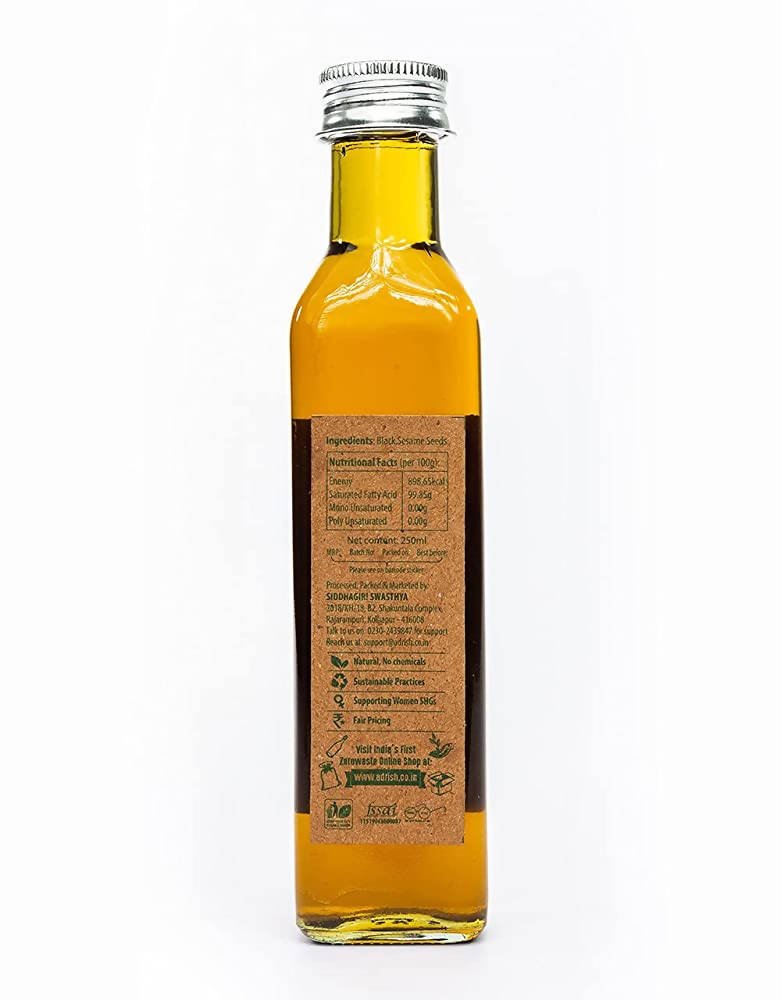 Adrish Wood Pressed Black Sesame Oil - Grab2buy