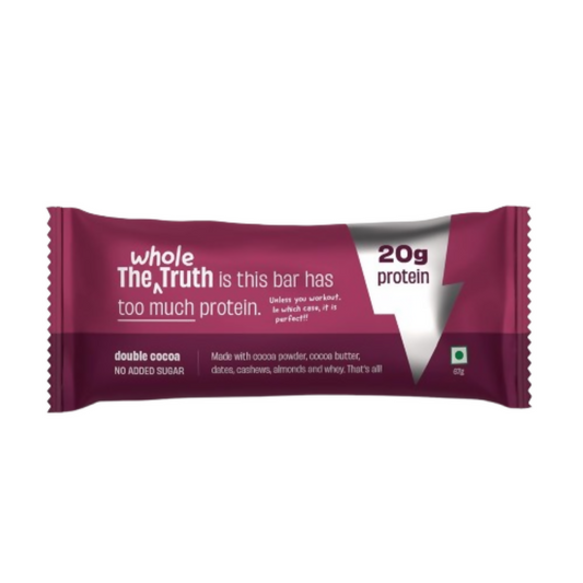 The Whole Truth High Protein Double Cocoa Protein Bar  Grab2Buy The Whole Truth Grab2Buy