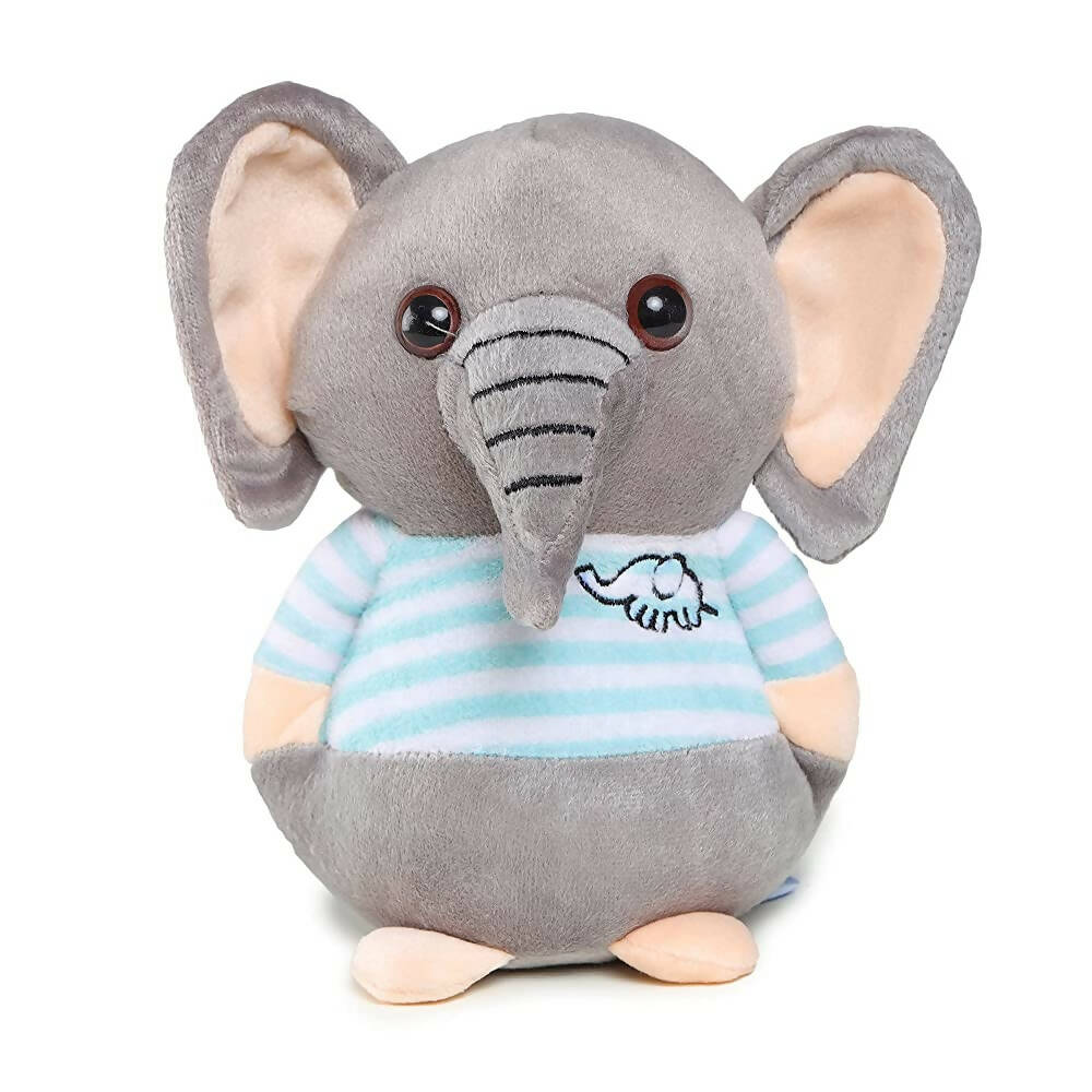 Webby Soft Animal Plush Elephant Toy 20cm-Blue  Grab2Buy Webby Grab2Buy