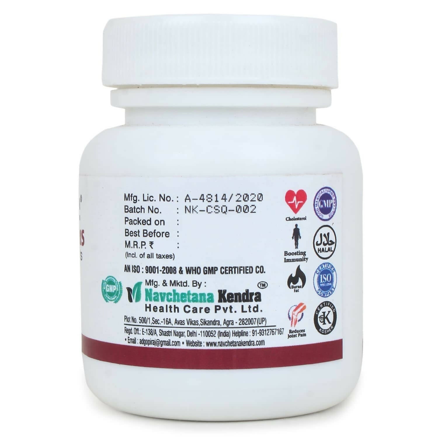 Navchetana Kendra Cissus Quadrangularis Extract Tablets 
