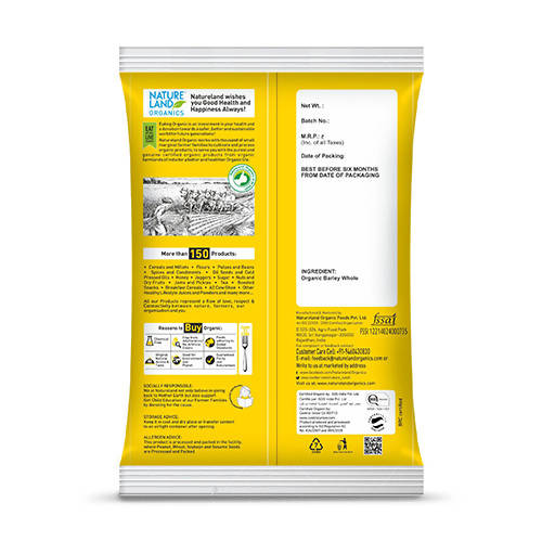 Nature Land Organics Barley Flour 