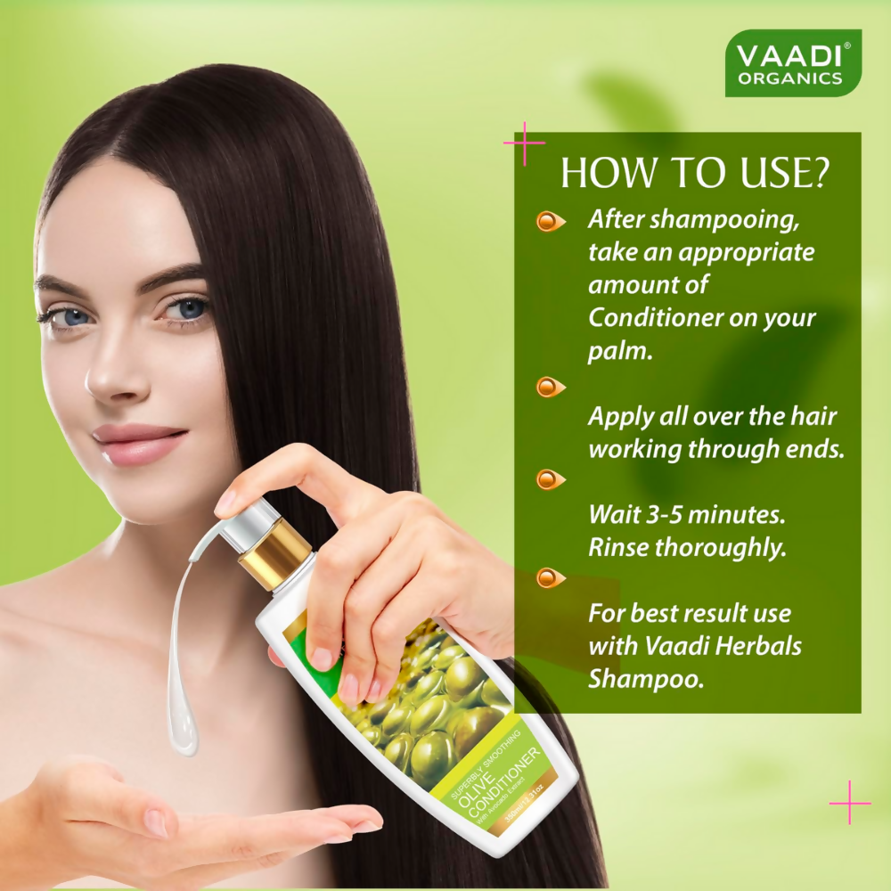 Vaadi Herbals Amla Shikakai Hair Fall and Damage Control Shampoo & Olive Conditioner 
