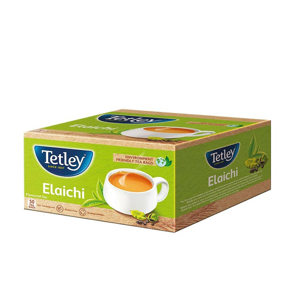 Tetley Elaichi Flavoured Chai - Black Tea, Every Sip Will Awaken Your Senses 