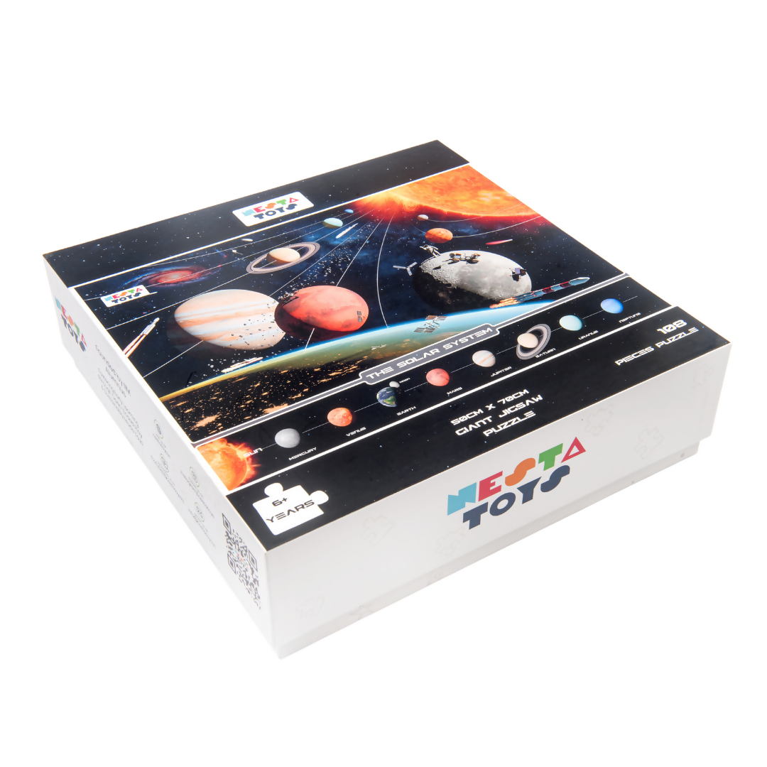 Nesta Toys Solar System Floor Puzzle , Space Jigsaw Puzzle for Kids, Educational Toys (6+ Years)