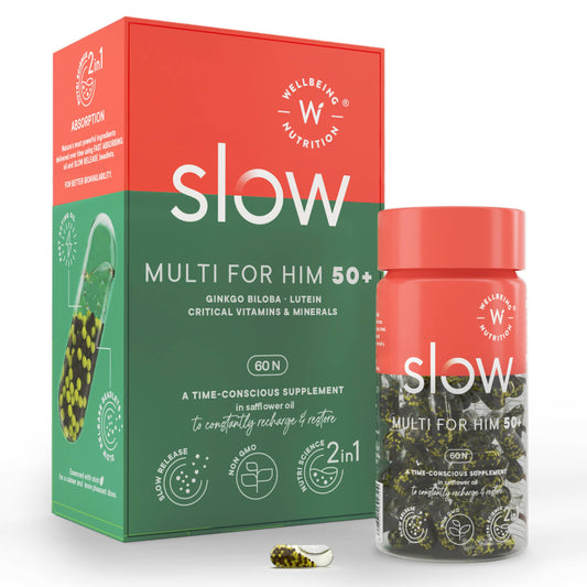 Wellbeing Nutrition Slow | Multivitamin for Him 50+ Capsules - Grab2buy