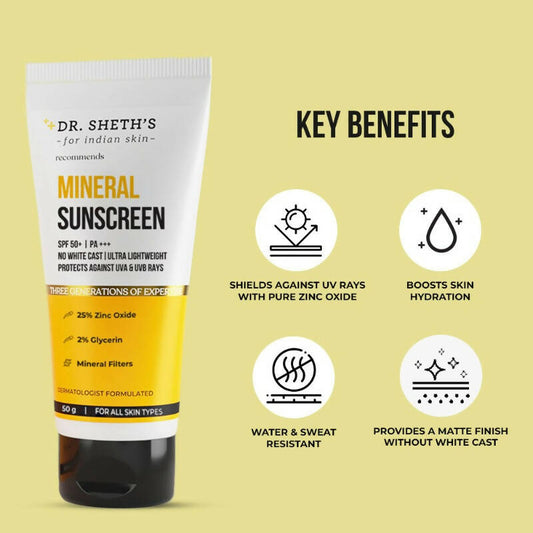 Dr. Sheth's Mineral Sunscreen - Grab2buy