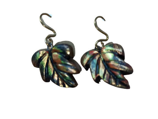 Terracotta Autumn Leaf Green Color Hangings