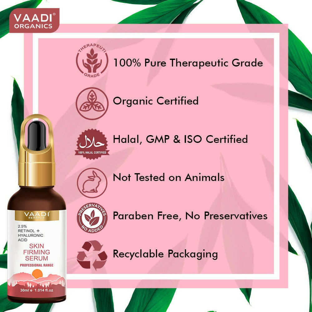 Vaadi Herbals Skin Firming Serum With 2.5% Retinol & Hyaluronic Acid  Grab2Buy Vaadi Herbals Grab2Buy