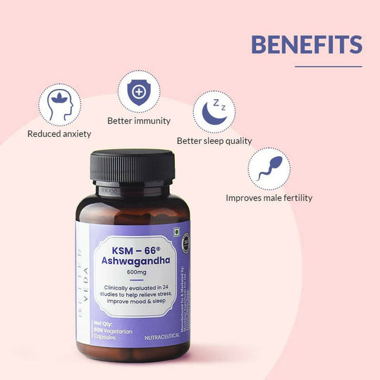 BBETTER Veda KSM 66 Ashwagandha Capsules - Grab2buy