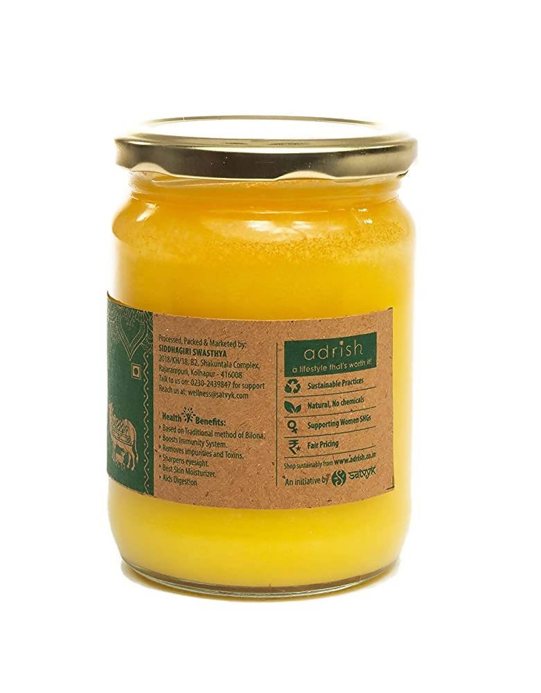 Adrish Desi Cow Bilona A2 Ghee | Pure A2 Ghee | Traditional Vedic Bilona Method Ghee | A2 Gir Cow Ghee 