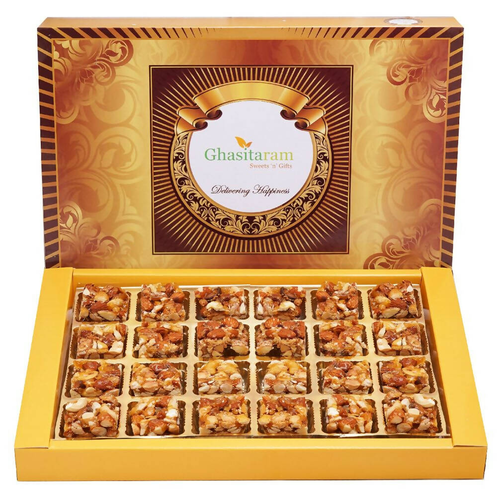 Ghasitaram Gud (Jaggery) Dry Fruit Bites With No Added Sugar 