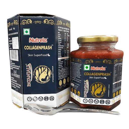 Patanjali Nutrela Collagenprash | Ayurvedic Collagen-Boosting Chyawanprash for Skin & Joint Health 