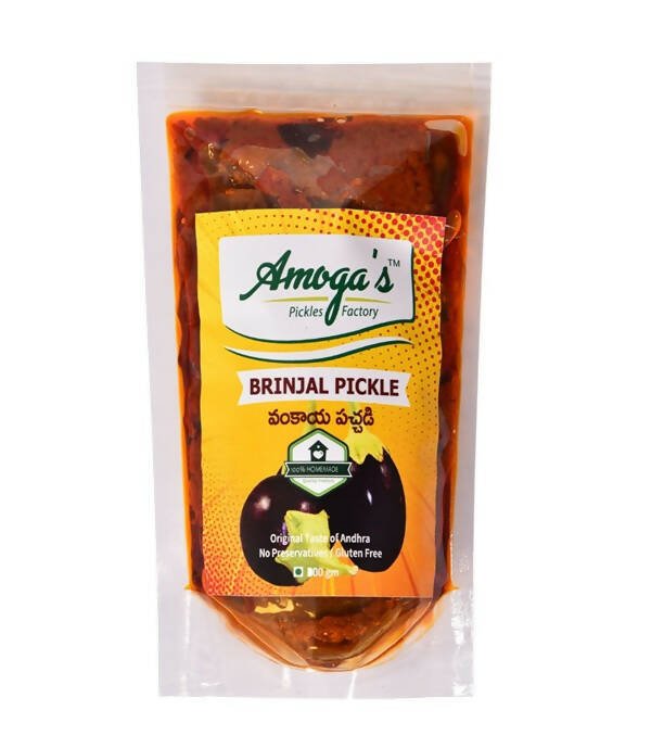 Amoga's Pickles Factory Brinjal Pickle Andhra Style - Grab2buy