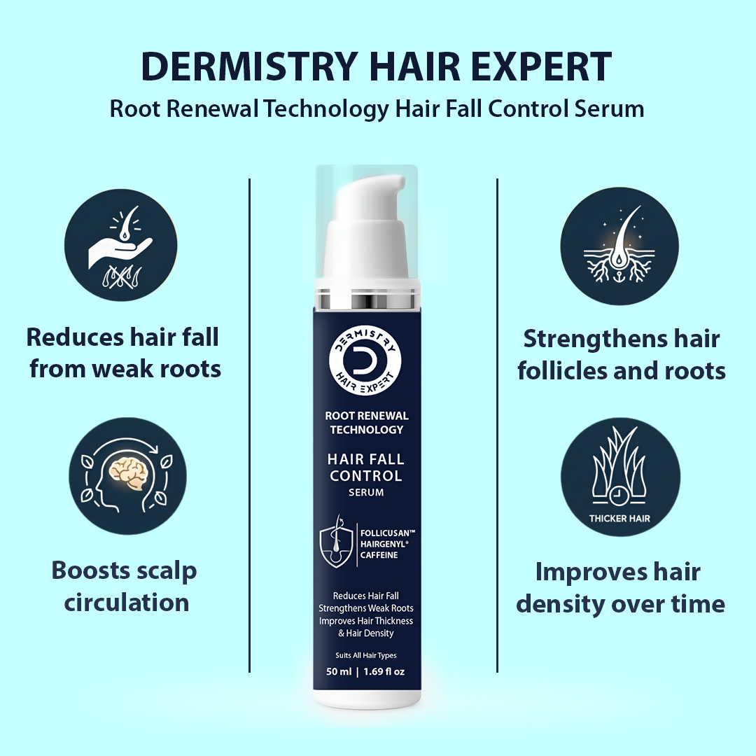 Dermistry Follicusan Hairgenyl & Caffeine Anti Hair Fall Control Serum Mask & Shampoo