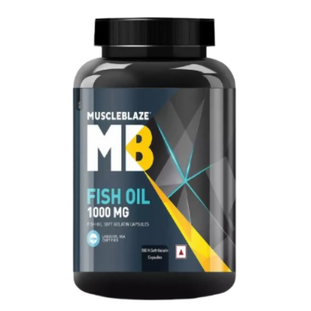 MuscleBlaze Fish Oil 1000 Mg Capsules 