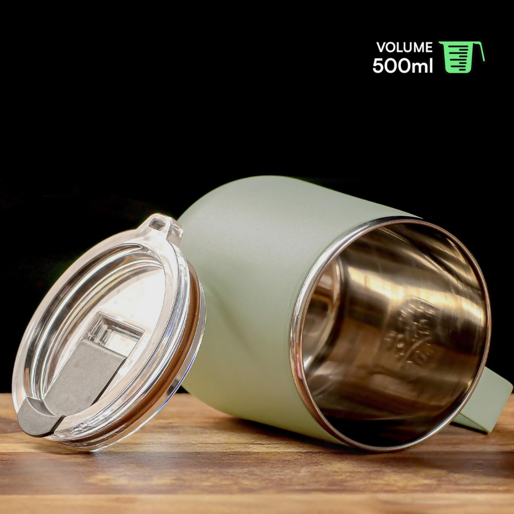 Udyan Tea Stainless Steel Insulated Mug - Mint Green  Grab2Buy Udyan Tea Grab2Buy
