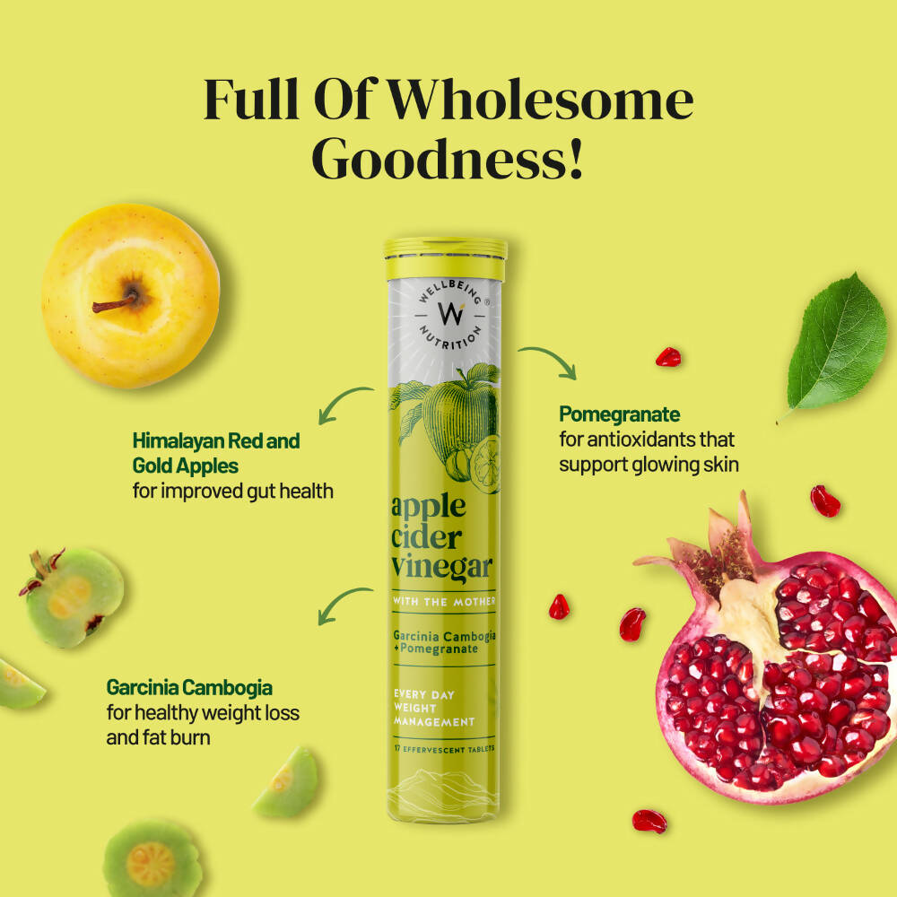 Wellbeing Nutrition Apple Cider Vinegar Effervescent Tablets 