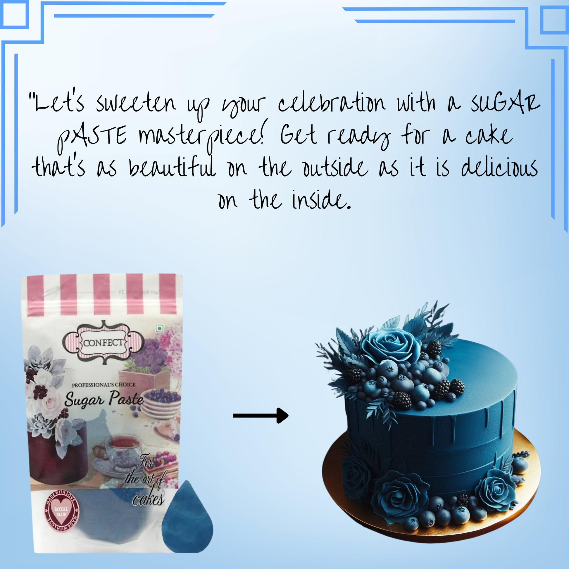 Confect Royal Blue Fondant | Edible Sugarpaste