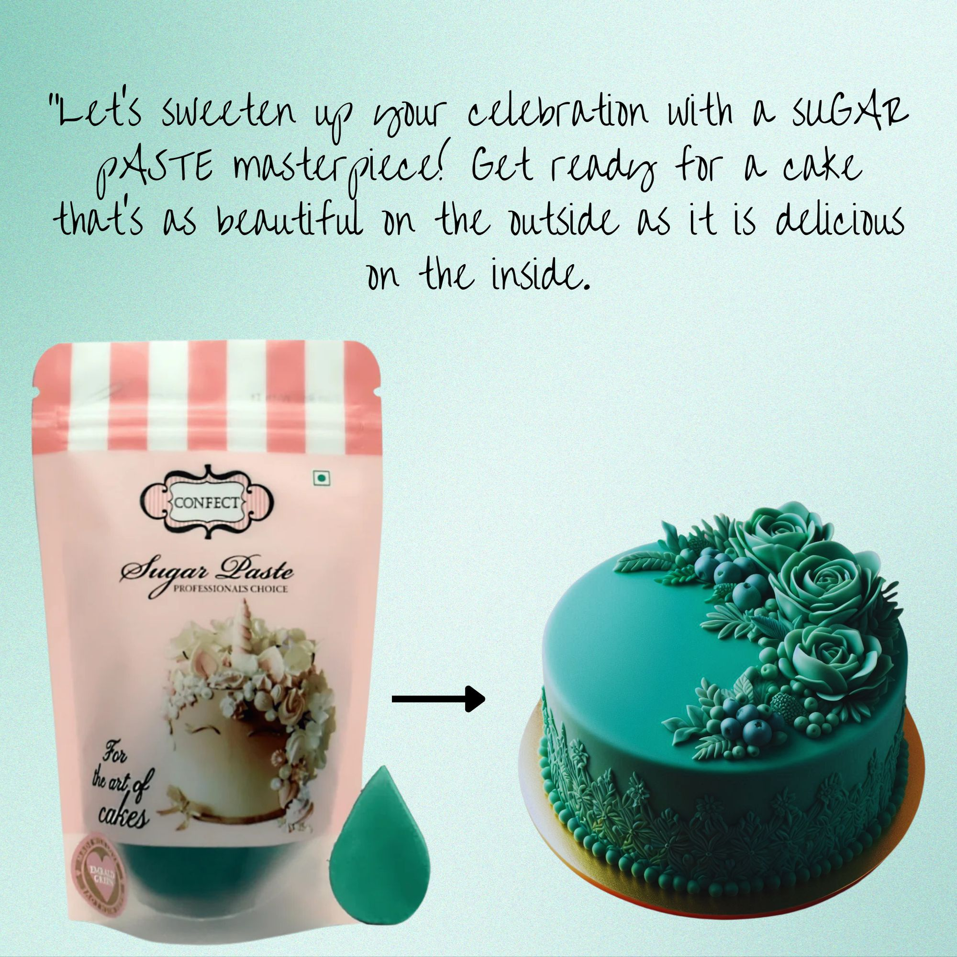 Confect Emerald Green Fondant | Edible Sugarpaste